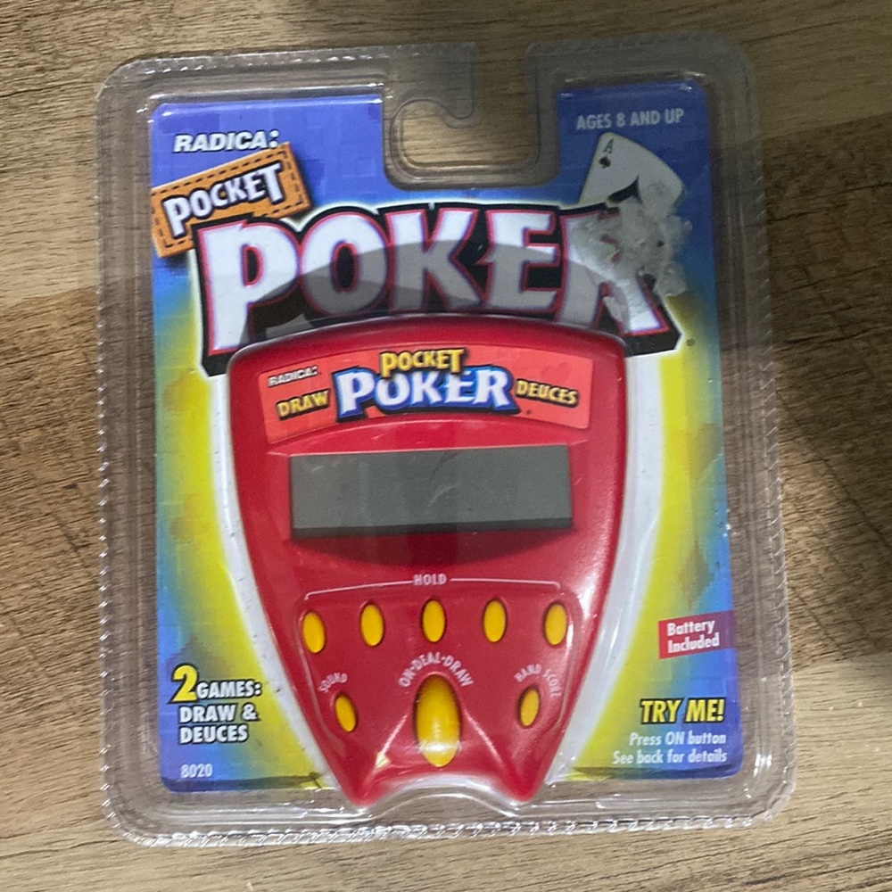 Radica Pocket Poker Handheld Electronic Game